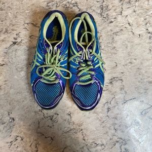 Asics Womens Gel Sendai 2 Running Shoes Multicolor T4A6N Lace Up Low Top 9